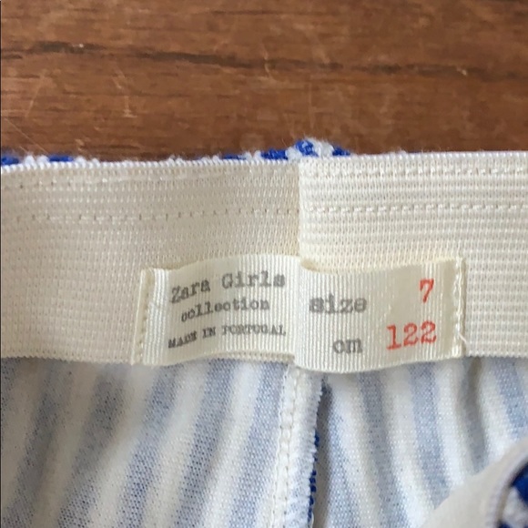 Zara GIRLS - nautical pant set - size 8 worn once - Picture 5 of 7